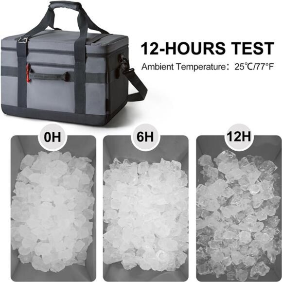 Cooler Bag 48/60 Cans Insulated Soft Cooler Large Collapsible Cooler Bag - Picture 4 of 7